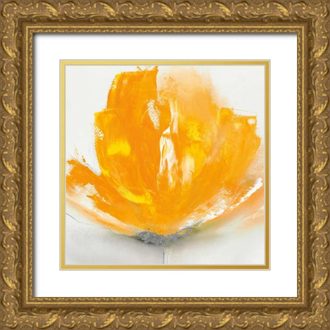 Wild Orange Sherbet I Gold Ornate Wood Framed Art Print with Double Matting by Prior, J.P.
