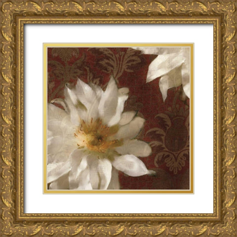 Royal Clematis I Gold Ornate Wood Framed Art Print with Double Matting by Pahl, Janel