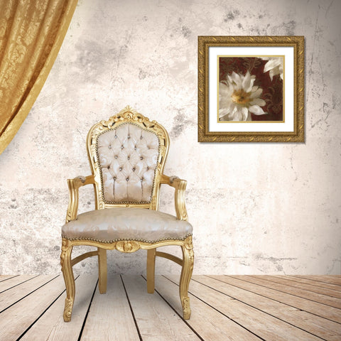 Royal Clematis I Gold Ornate Wood Framed Art Print with Double Matting by Pahl, Janel