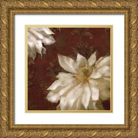 Royal Clematis II Gold Ornate Wood Framed Art Print with Double Matting by Pahl, Janel