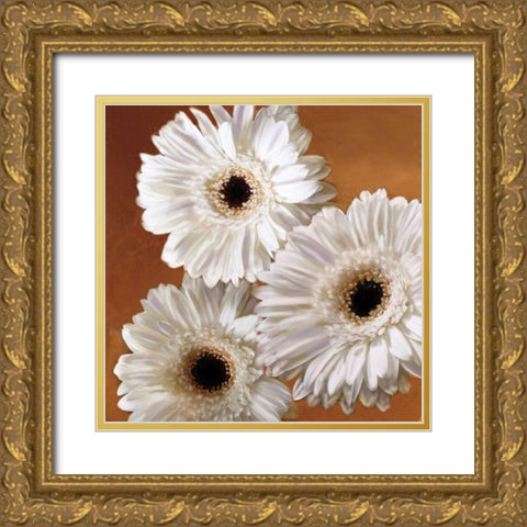 Gerber Delight II Gold Ornate Wood Framed Art Print with Double Matting by Pahl, Janel