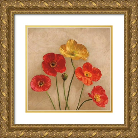 Graceful Spring II Gold Ornate Wood Framed Art Print with Double Matting by Pahl, Janel