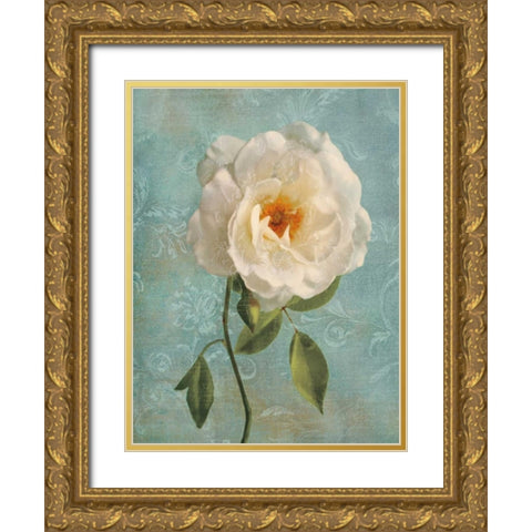 Purity I Gold Ornate Wood Framed Art Print with Double Matting by Pahl, Janel