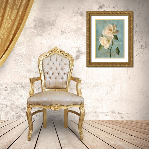 Purity II Gold Ornate Wood Framed Art Print with Double Matting by Pahl, Janel
