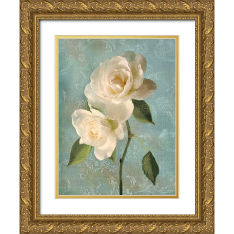 Purity II Gold Ornate Wood Framed Art Print with Double Matting by Pahl, Janel