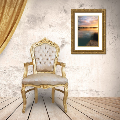 Irish Dawn Gold Ornate Wood Framed Art Print with Double Matting by Pahl, Janel