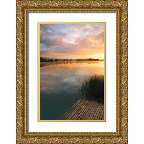 Irish Dawn Gold Ornate Wood Framed Art Print with Double Matting by Pahl, Janel