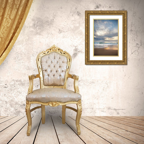 Sunset Splendor Gold Ornate Wood Framed Art Print with Double Matting by Pahl, Janel