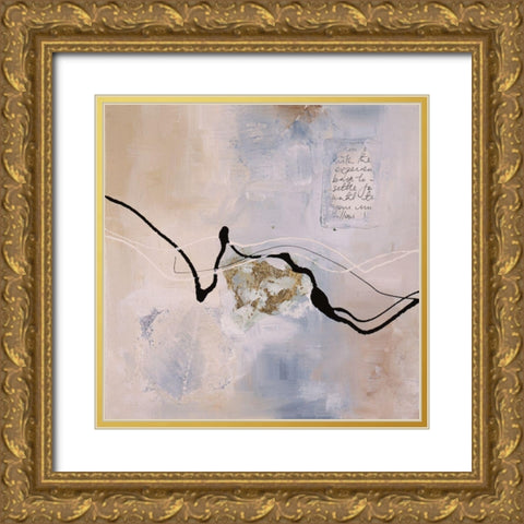 Fragile Lines II Gold Ornate Wood Framed Art Print with Double Matting by Maitland, Laurie