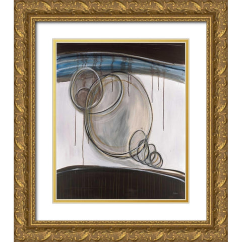 Bubbles II Gold Ornate Wood Framed Art Print with Double Matting by Pulliam, Mark