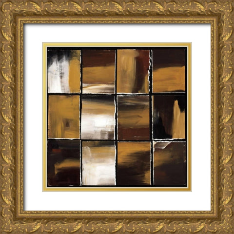 12 Windows II Gold Ornate Wood Framed Art Print with Double Matting by Pulliam, Mark