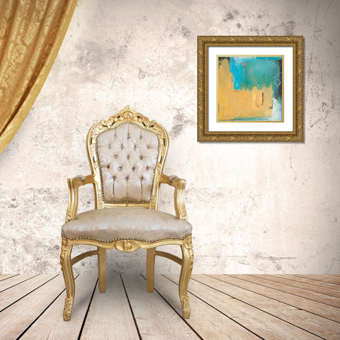 Loops I Gold Ornate Wood Framed Art Print with Double Matting by Pulliam, Mark