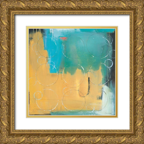 Loops I Gold Ornate Wood Framed Art Print with Double Matting by Pulliam, Mark