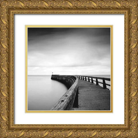 Into the Mist Gold Ornate Wood Framed Art Print with Double Matting by Papiorek, Nina