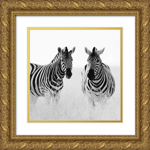 Rendezvous II Gold Ornate Wood Framed Art Print with Double Matting by Papiorek, Nina