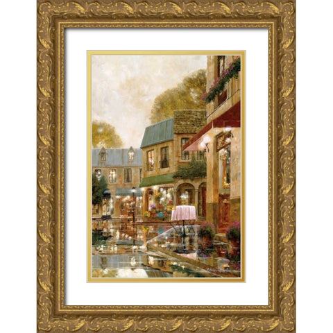 Just You and Me Gold Ornate Wood Framed Art Print with Double Matting by Archambault, Gilles