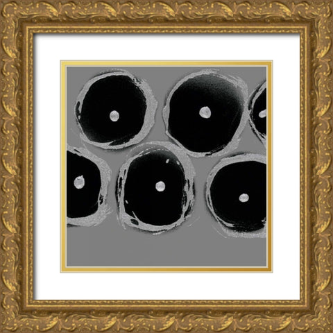 In Motion II Gold Ornate Wood Framed Art Print with Double Matting by Barnes, Natasha