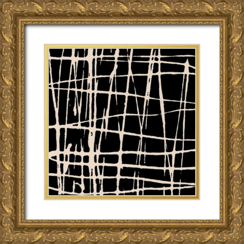 In Motion IX Gold Ornate Wood Framed Art Print with Double Matting by Barnes, Natasha