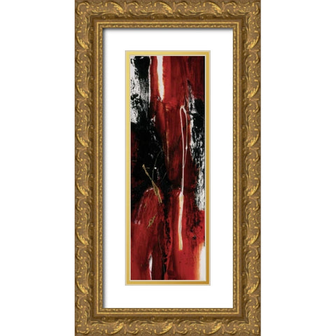 Tango II Gold Ornate Wood Framed Art Print with Double Matting by Barnes, Natasha