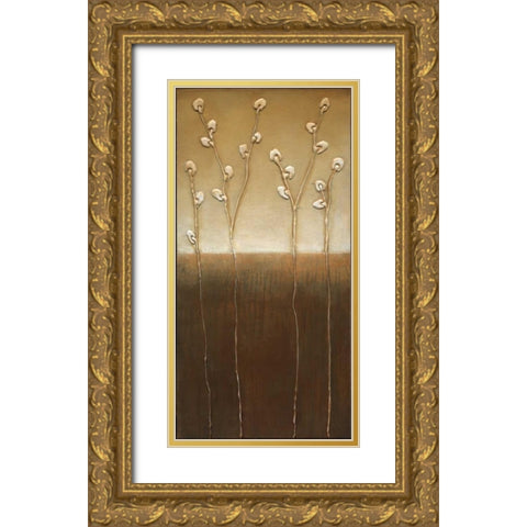 Pussy Willows I Gold Ornate Wood Framed Art Print with Double Matting by Eve