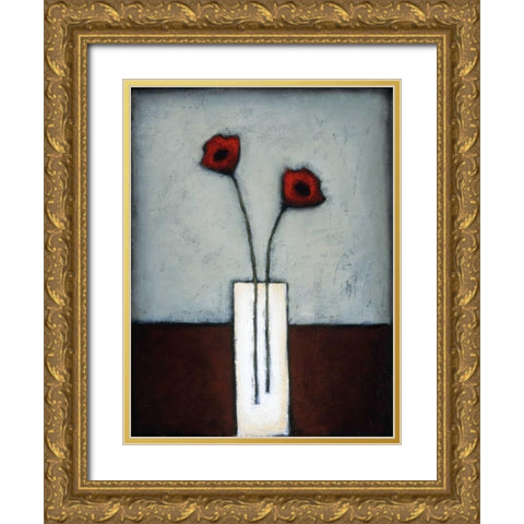 Fire and Ice I Gold Ornate Wood Framed Art Print with Double Matting by Eve