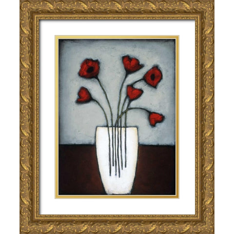 Fire and Ice II Gold Ornate Wood Framed Art Print with Double Matting by Eve