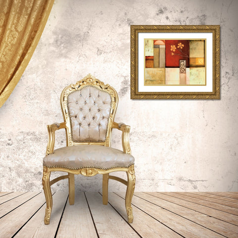 Solace II Gold Ornate Wood Framed Art Print with Double Matting by Leal, Fernando