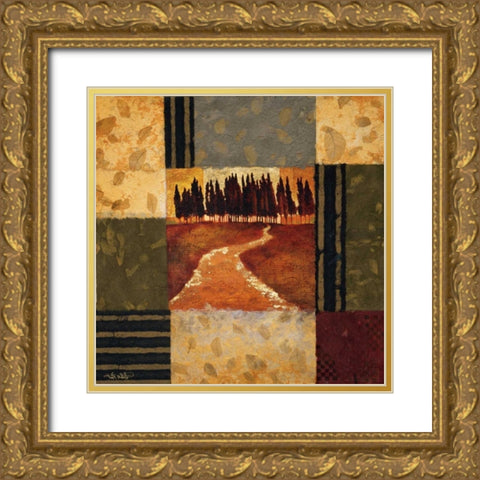 Pastorale Gold Ornate Wood Framed Art Print with Double Matting by Mallett, Keith