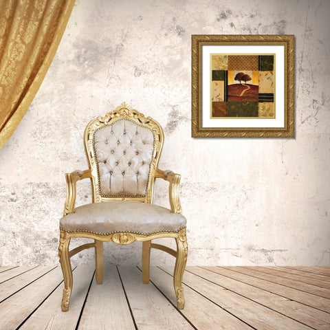 Adagio Gold Ornate Wood Framed Art Print with Double Matting by Mallett, Keith