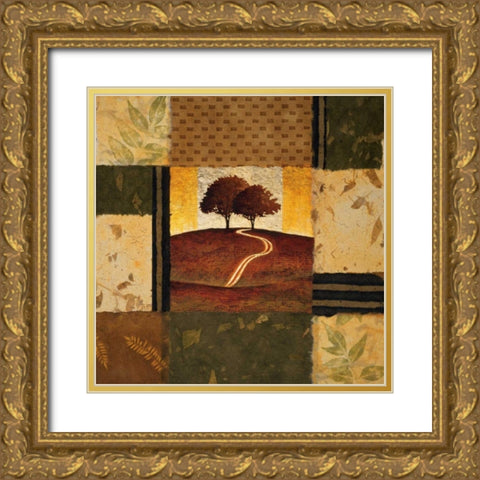 Adagio Gold Ornate Wood Framed Art Print with Double Matting by Mallett, Keith