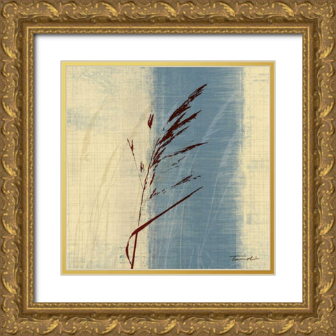 Dancing Grass II Gold Ornate Wood Framed Art Print with Double Matting by Venter, Tandi