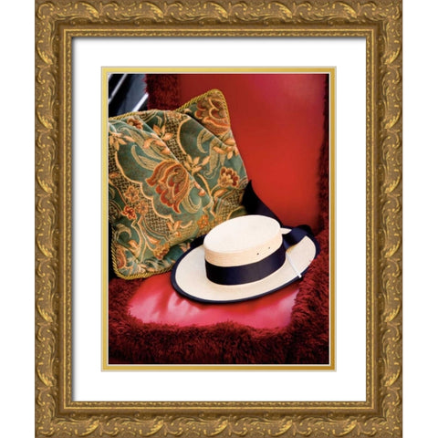 A Romantic Ride III Gold Ornate Wood Framed Art Print with Double Matting by Watt, Boyce