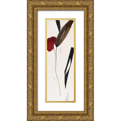 Harmony for Two Gold Ornate Wood Framed Art Print with Double Matting by Abellan, Lola