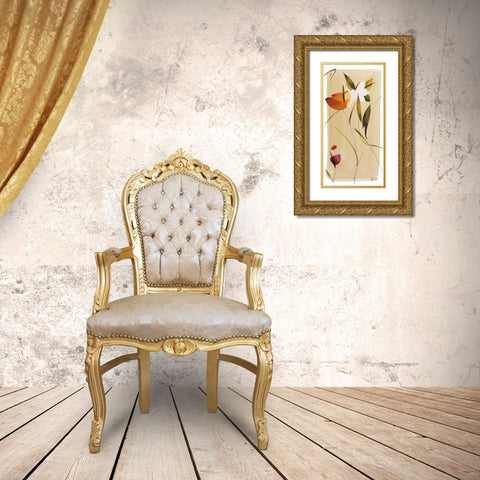 Color y Tu I Gold Ornate Wood Framed Art Print with Double Matting by Abellan, Lola