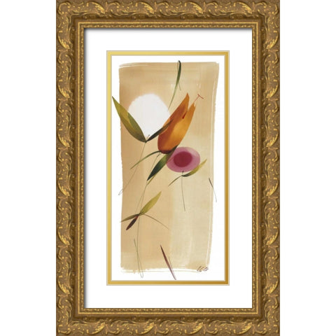 Color y Tu II Gold Ornate Wood Framed Art Print with Double Matting by Abellan, Lola