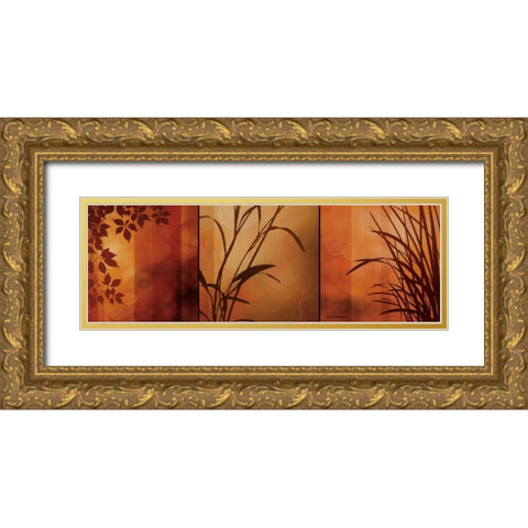 Views of Nature II Gold Ornate Wood Framed Art Print with Double Matting by Aparicio, Edward
