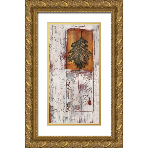 Aspen Gold I Gold Ornate Wood Framed Art Print with Double Matting by Bernsen, Leslie