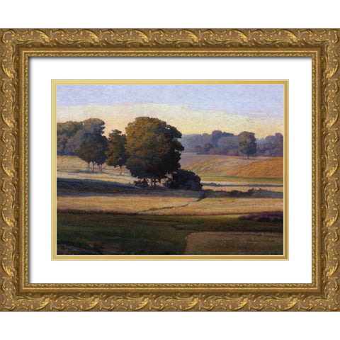 Pezier Gold Ornate Wood Framed Art Print with Double Matting by Lovelace, Kent