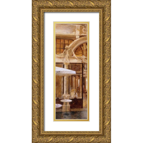 Cafe Majestic I Gold Ornate Wood Framed Art Print with Double Matting by Martin, Noemi