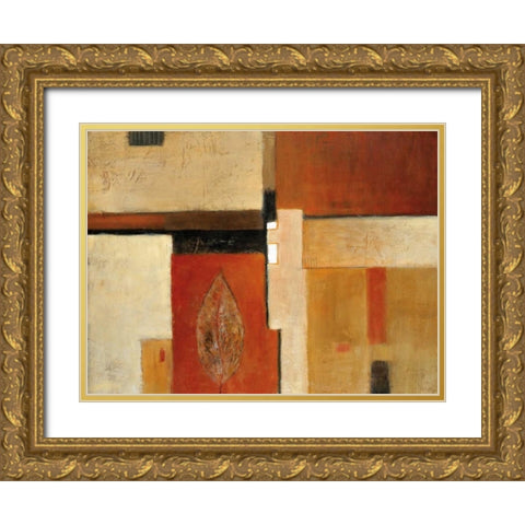 Tapestry of Summer I Gold Ornate Wood Framed Art Print with Double Matting by Salemink-Roos, Ursula