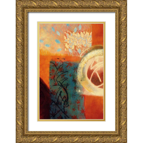 Glass Half Full Gold Ornate Wood Framed Art Print with Double Matting by Willson, Valerie