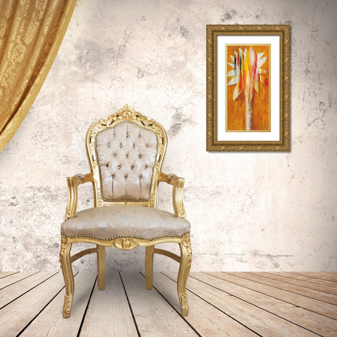 Palm I Gold Ornate Wood Framed Art Print with Double Matting by Bredvik, Brenda K.