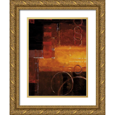 Bennett Gold Ornate Wood Framed Art Print with Double Matting by Hager, Geoff