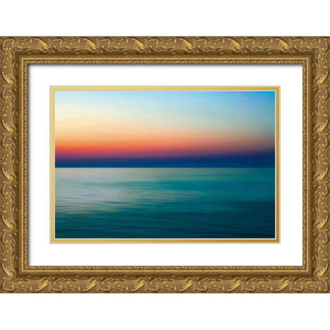 Quiet Waters I Gold Ornate Wood Framed Art Print with Double Matting by Rehner, John
