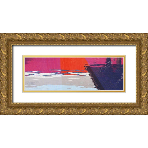 Vibrance Gold Ornate Wood Framed Art Print with Double Matting by Toole, Michael