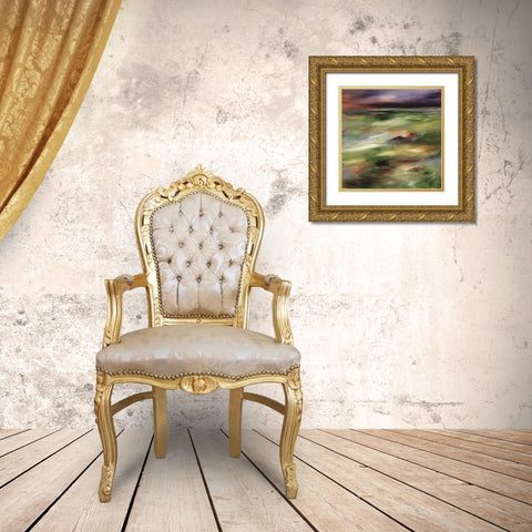 Resounding Gold Ornate Wood Framed Art Print with Double Matting by Hickman, G.A.