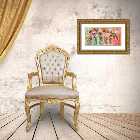 Tangerine Tango Gold Ornate Wood Framed Art Print with Double Matting by Brooks, Amanda J.