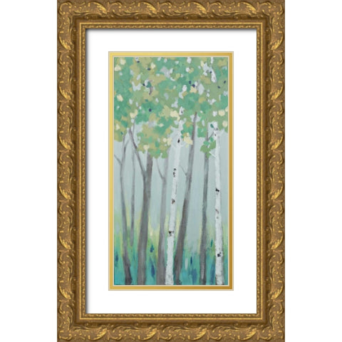 Forest View I Gold Ornate Wood Framed Art Print with Double Matting by Vindedzis, Rita