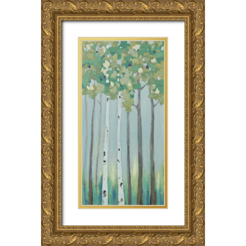 Forest View II Gold Ornate Wood Framed Art Print with Double Matting by Vindedzis, Rita