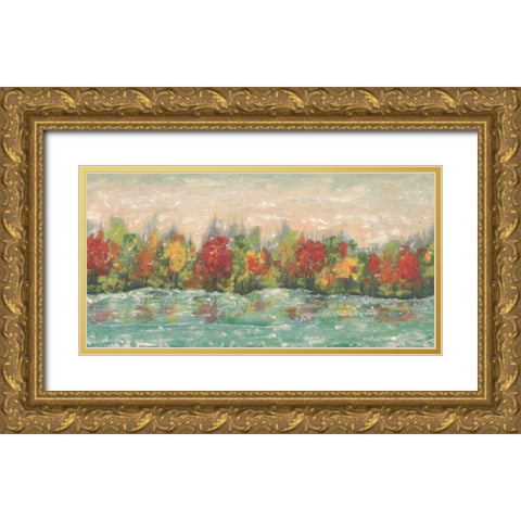 Impressions Gold Ornate Wood Framed Art Print with Double Matting by Fontaine, Stephane